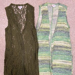 Lularoe 2 Joy Coverups (Lot). Size XS.